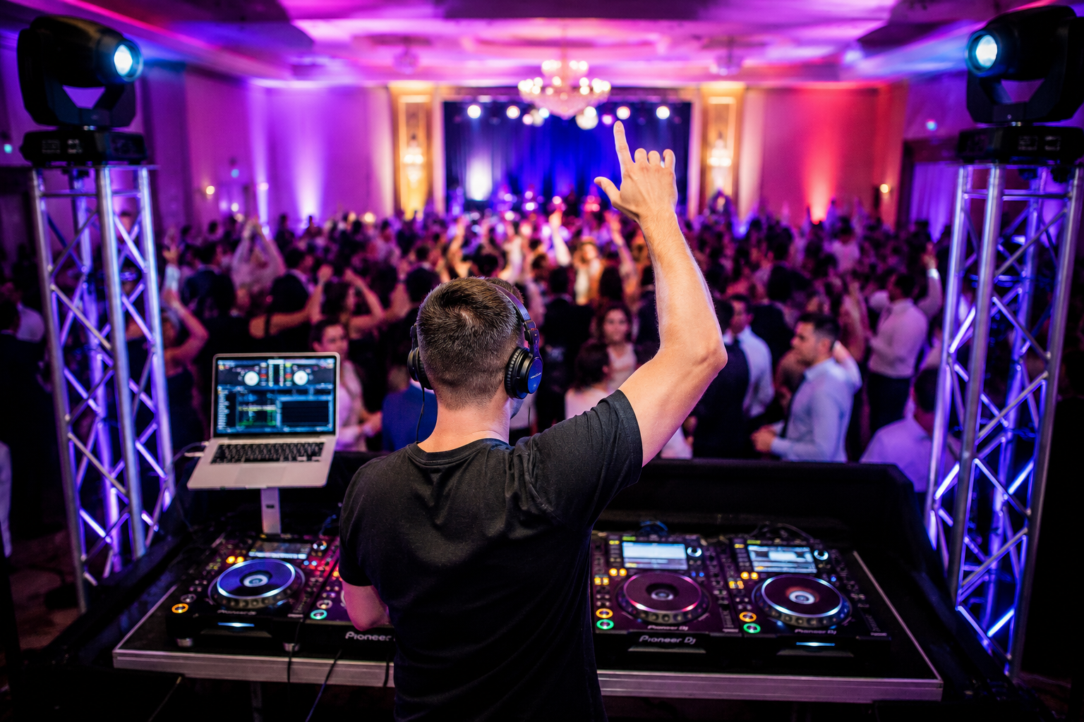 DJ performing at a live event